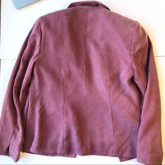 Funky Pink Suede Blazer. - Picture 4 of 5